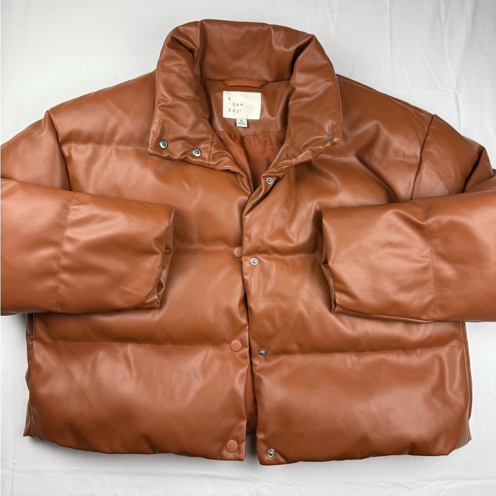 A new day women’s faux leather Puffer Jacket